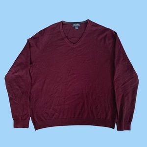 Brooks Brothers Mens V-Neck Sweater